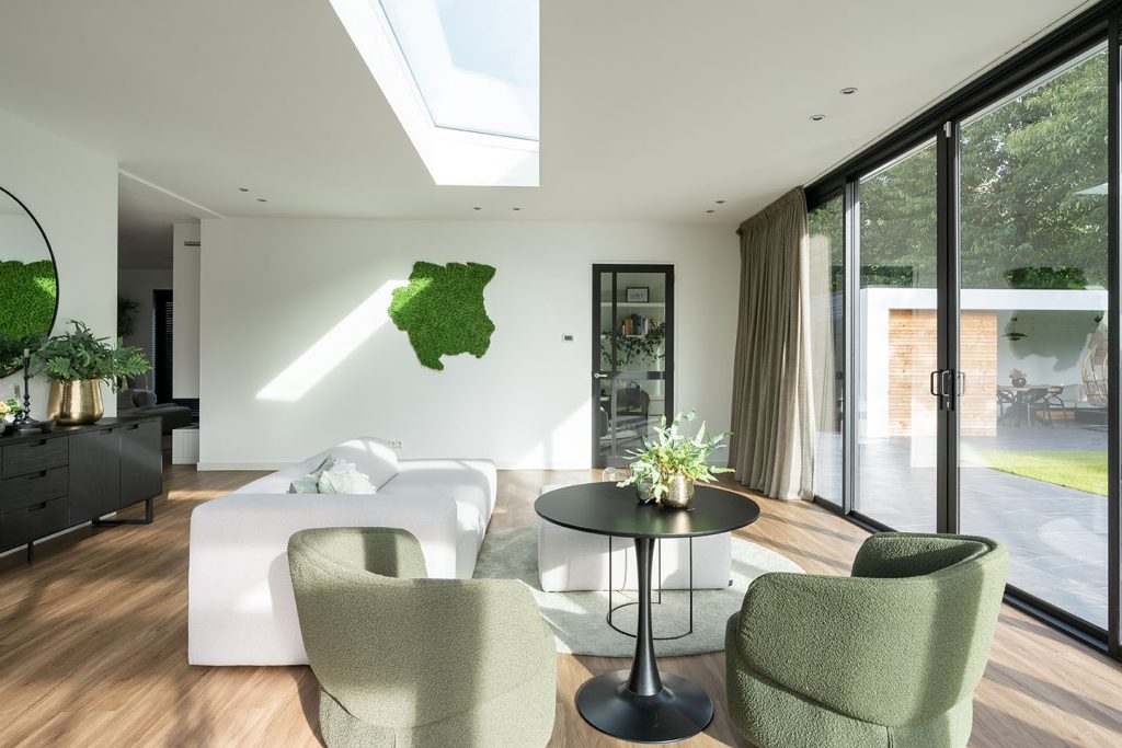 Serre met steellook schuifpui