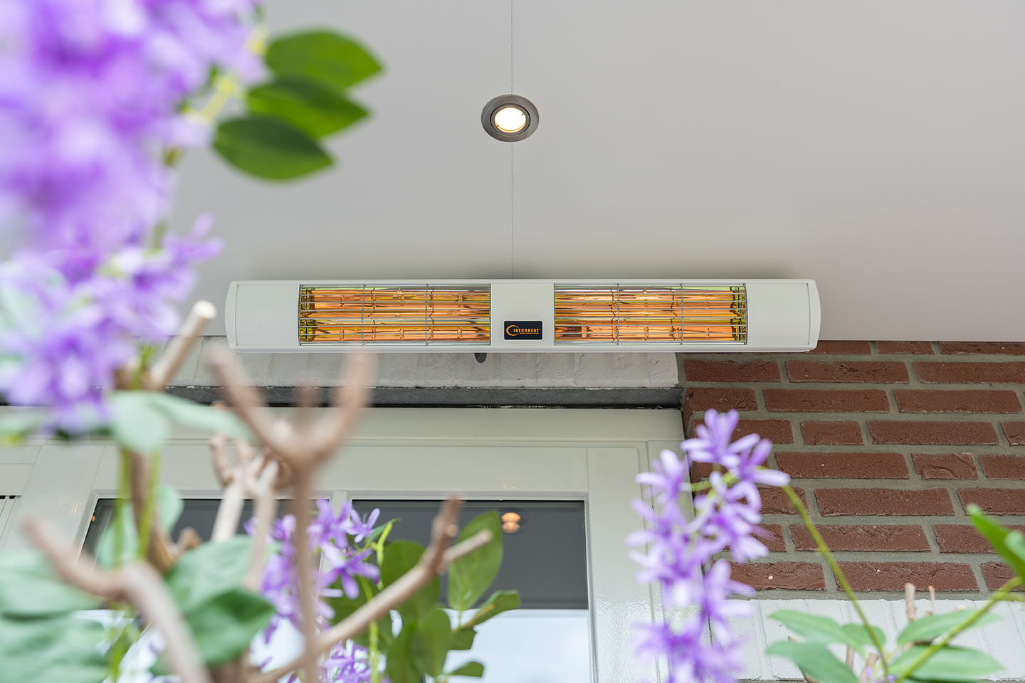 Heater in tuinkamer
