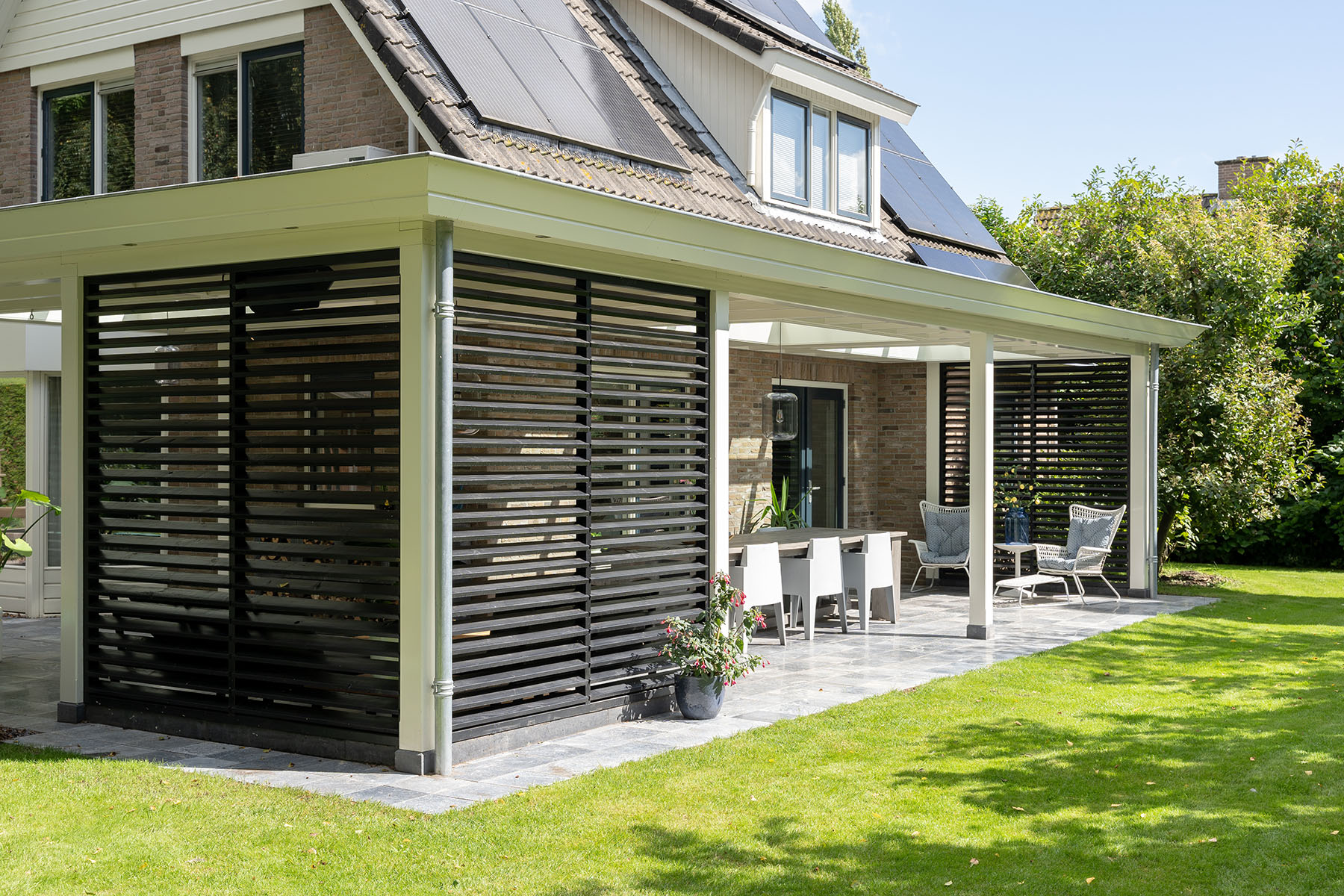 Veranda met lamellen