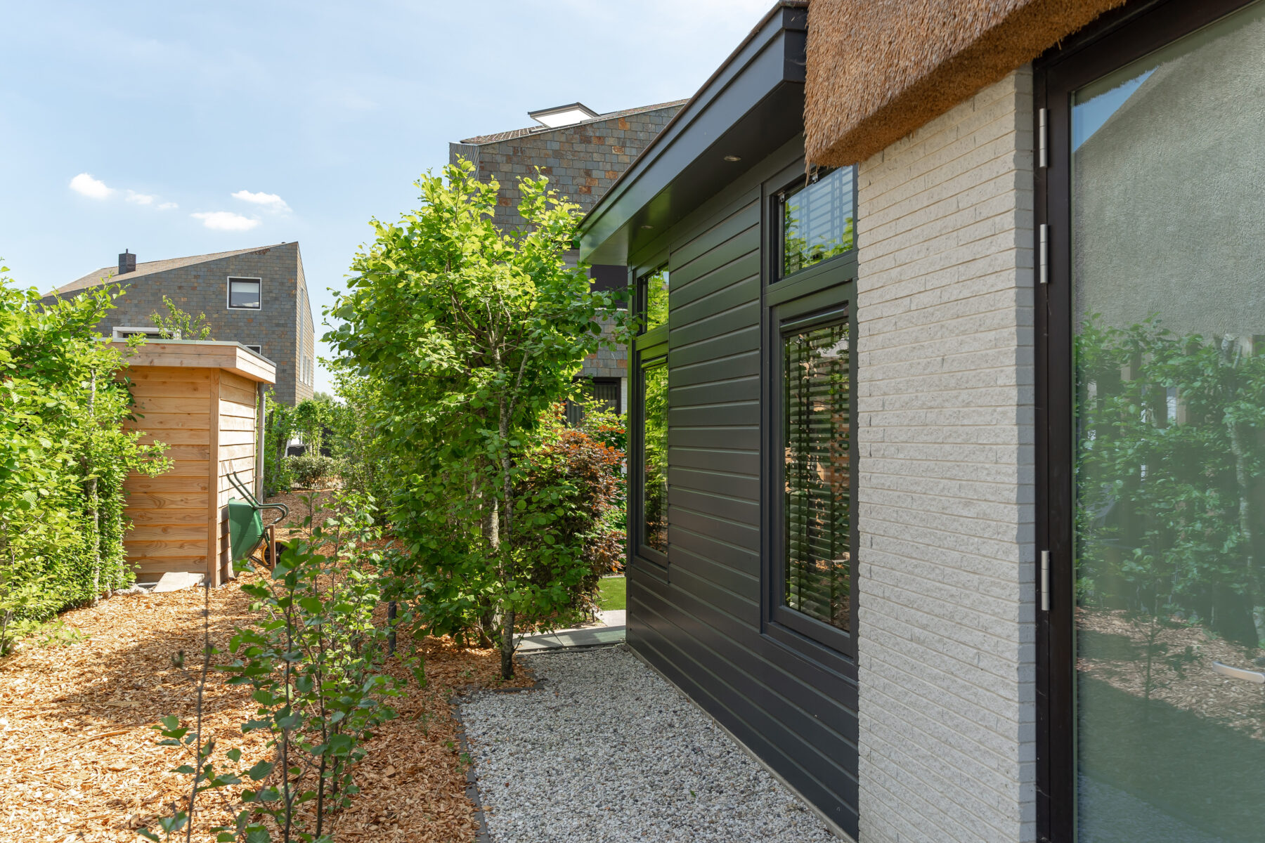 Luxe serre met gevelafwerking