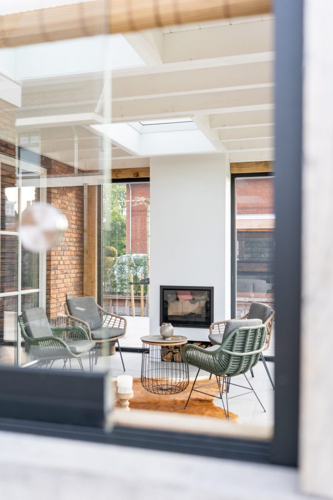 Landelijke tuinkamer antraciet