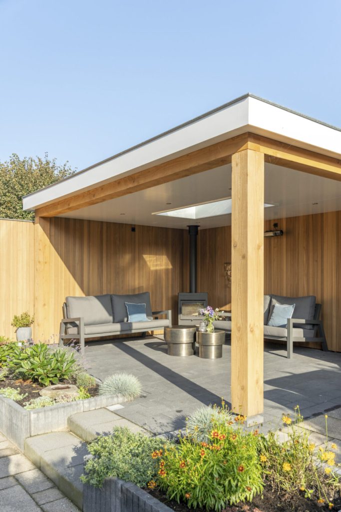 Landelijke terrasoverkapping in Amerongen