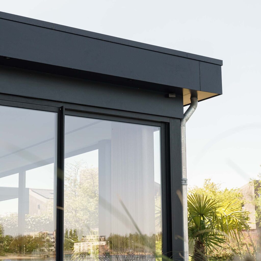 Detail serre uitbouw in Houten