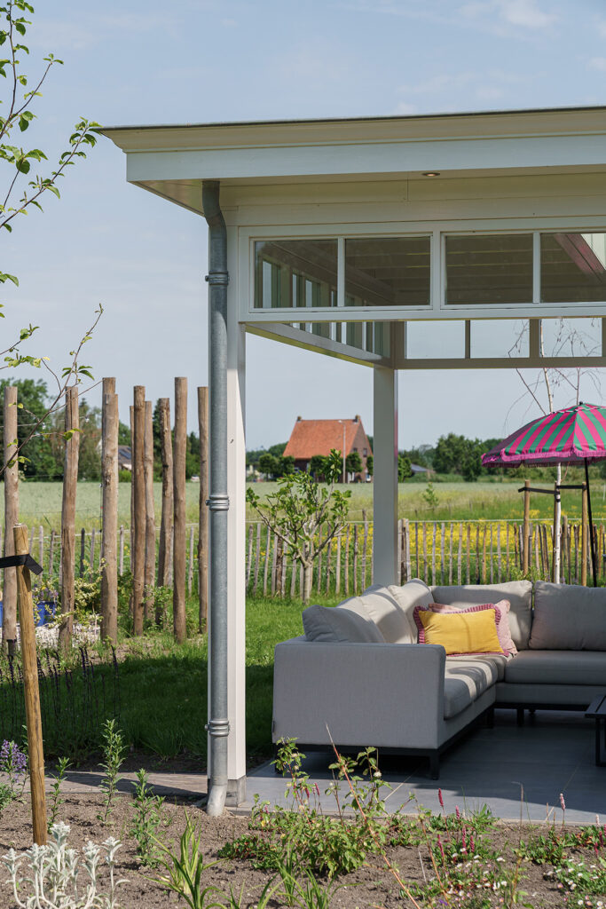 Veranda met plat dak