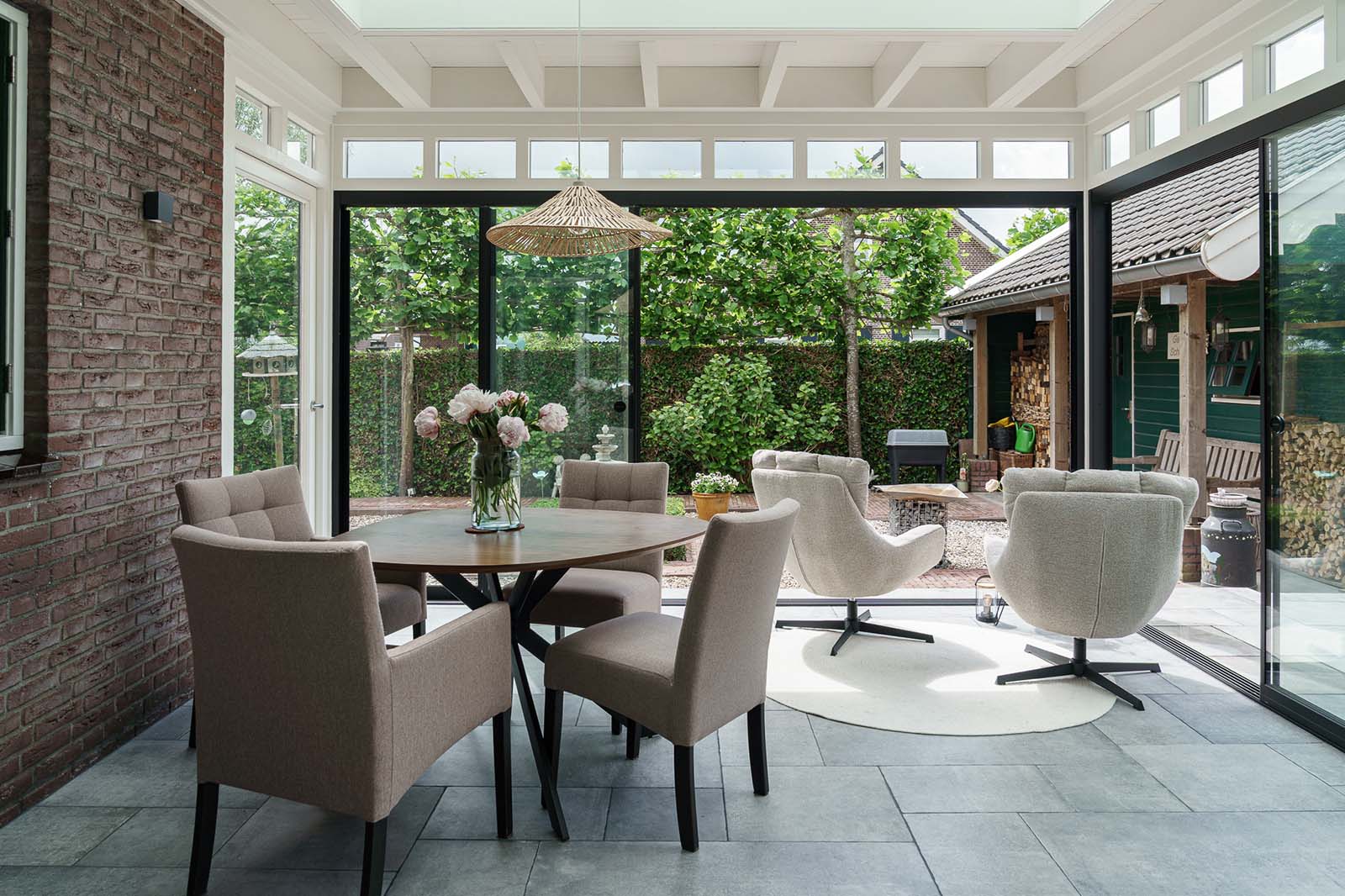 Klassieke tuinkamer aanbouw
